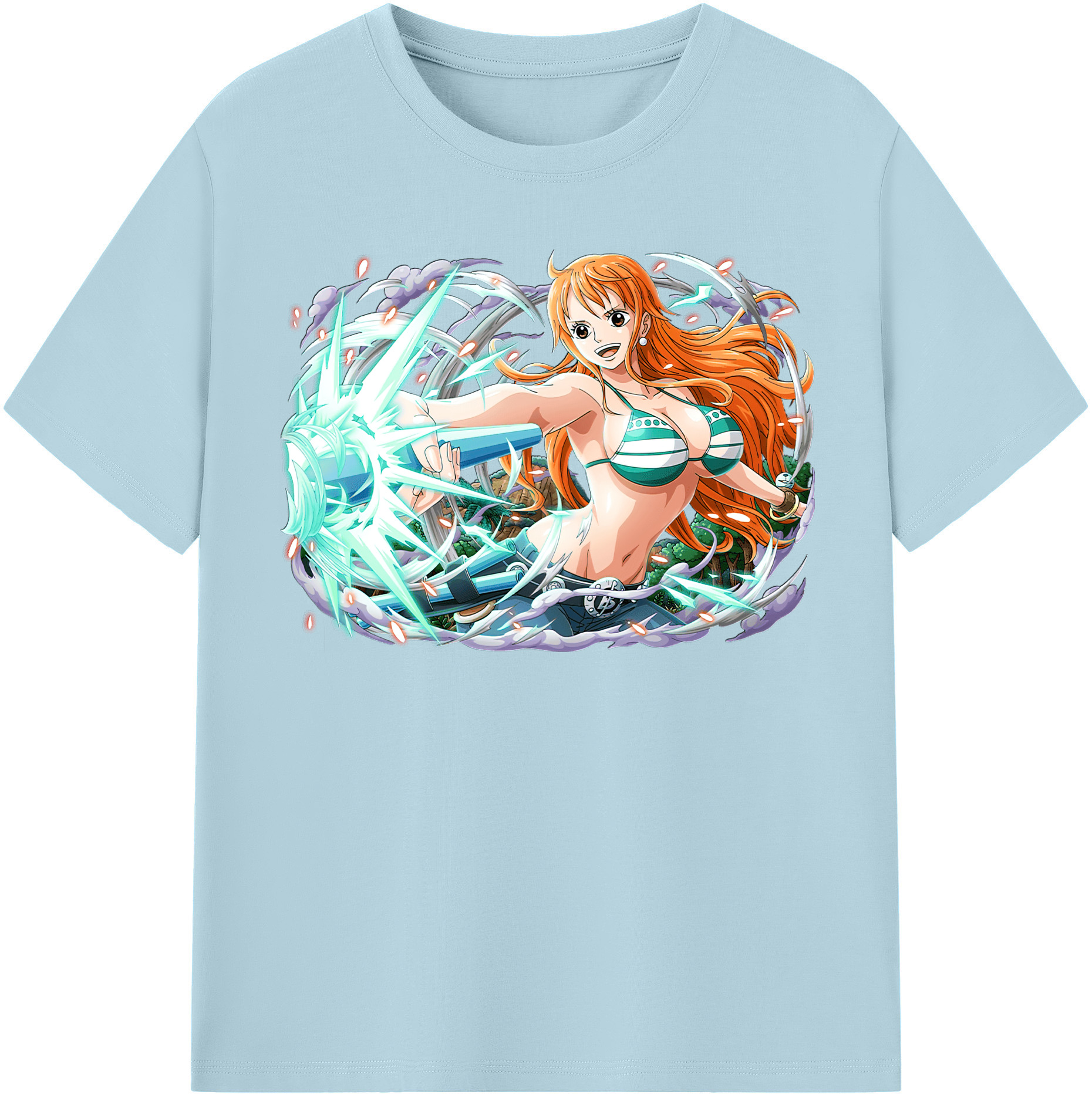 ワンピース ナミ ONE PIECE Nami 綿100％半袖Tシャツ（フロントプリント）